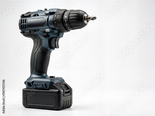 cordless drill isolated on white background