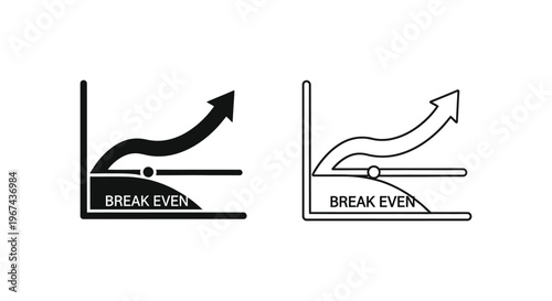 Break Even Analysis Graphs Vector