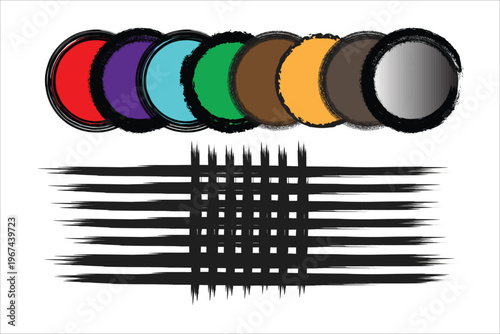 Colorful eyeshadow palette with brush a vibrant makeup collection for diverse looks