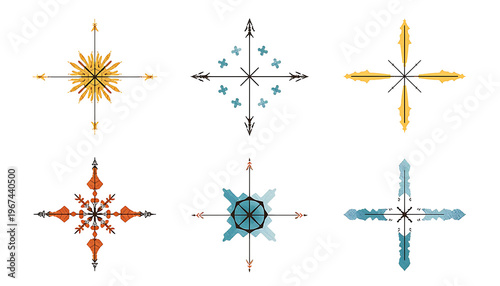 vector illustration of an abstract christmas tree