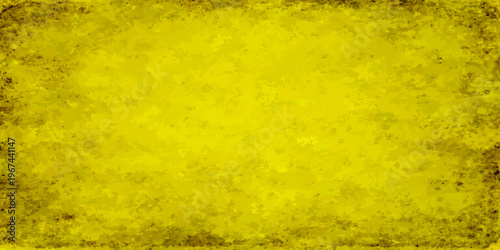 A vintage grunge yellow background with aged paper texture and distressed golden stripes creates an antique parchment backdrop for retro design