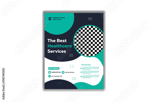 Obraz na płótnie The best healthcare services template vector template  illustrations for a profe