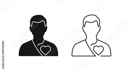 heartfelt love couple relationship Vector