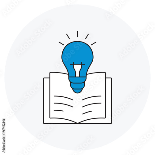 Knowledge Base Icon, Information Repository Icon, Help Center Illustration, Knowledge Management Graphic, Digital Documentation Design, vector