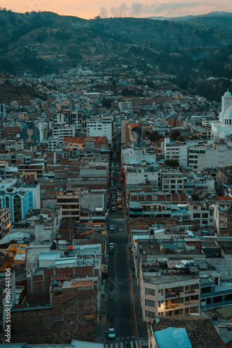 aerial view of the city