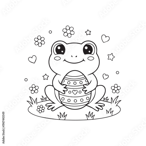 Bold and Easy Cute Easter Coloring Pages