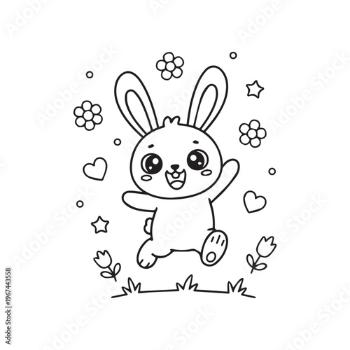 Bold and Easy Cute Easter Coloring Pages