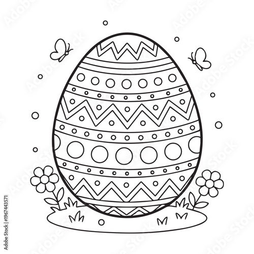 Bold and Easy Cute Easter Coloring Pages