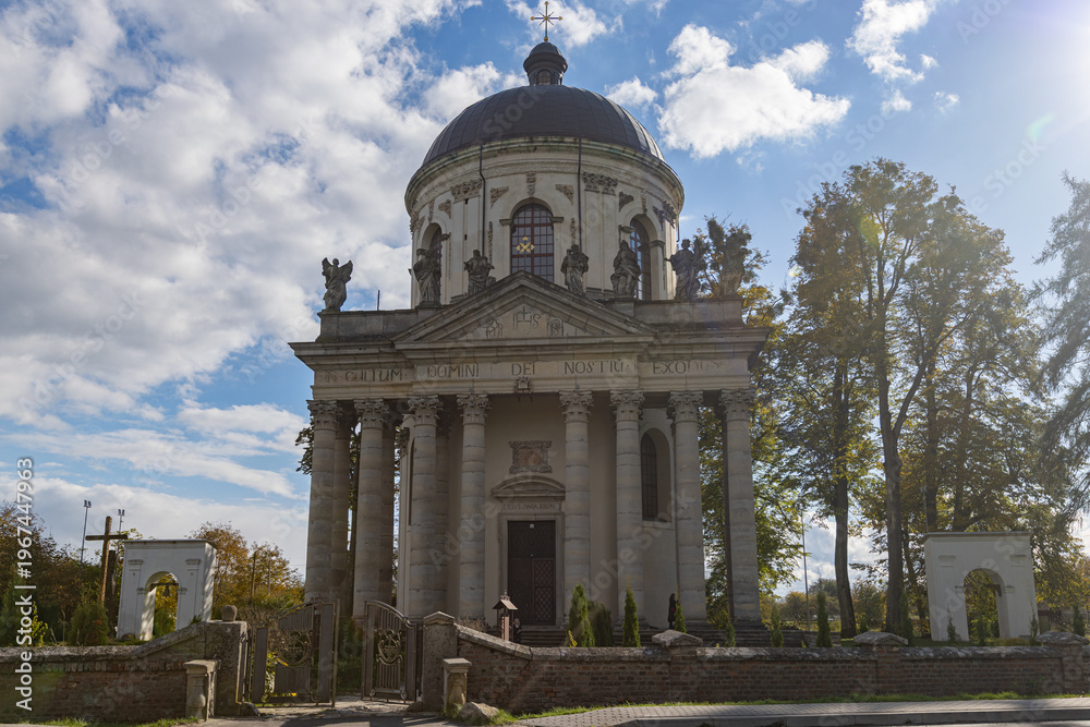 Fototapeta premium Baroque Roman Catholic Church of St Joseph in Pidhirtsi Ukraine