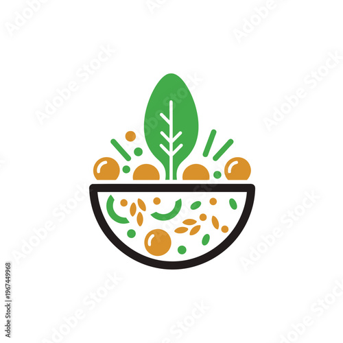 Healthy salad bowl with fresh ingredients and vibrant colors perfect for a nutritious meal.
