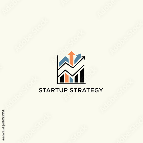 Startup Strategy Logo Depicting Growth and Business Development.
