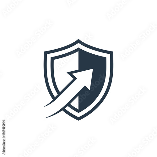 Shield with Arrow Symbolizing Protection and Growth in Business. Free Download Shield with Arrow Symbolizing Protection and Growth in Business. - GFXLoad