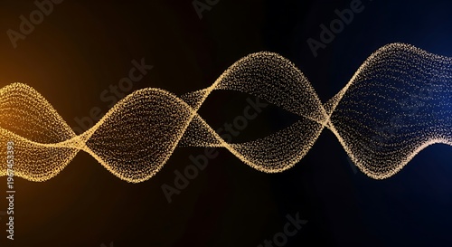 Red DNA helix shaped like a bow tie on a black background blending science and elegant design