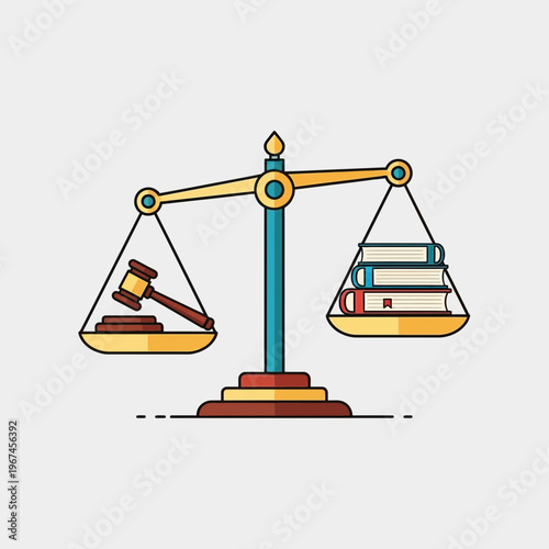 Justice and Law A Symbolic Representation of Balance and Fairness.