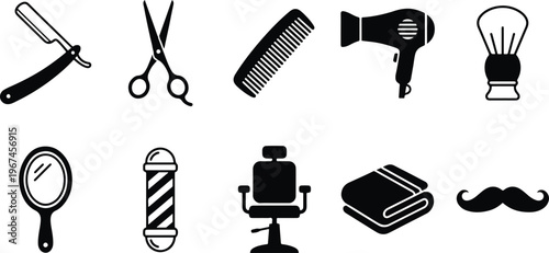 Barber shop tools and accessories