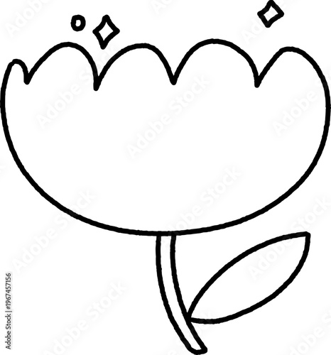 튤립 꽃 일러스트