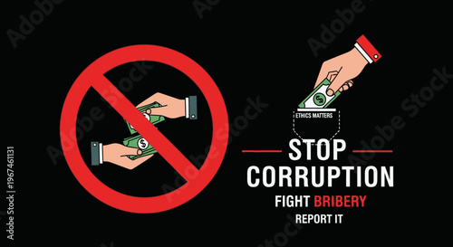 Stop Corruption Fight Bribery Report It.
