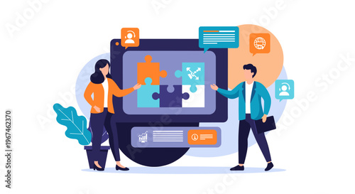 A calming abstract design featuring a blue shape on a white background, conveying serenity and simplicity.