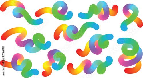 Colorful abstract swirls a vibrant and dynamic digital art composition