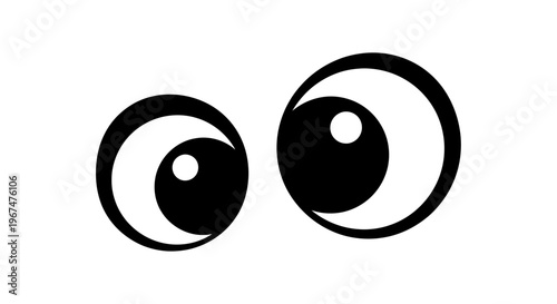 Cartoon eyes looking in different directions.