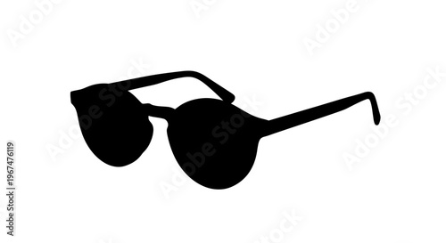 Stylish black sunglasses for eye protection and fashion accessory.