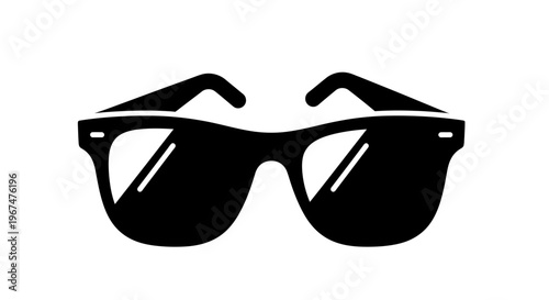 Stylish black sunglasses for sun protection and fashion accessory.