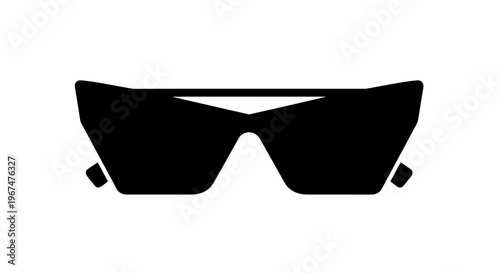 Sleek black sunglasses with a modern design.