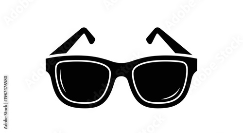 Stylish black sunglasses with a classic design.