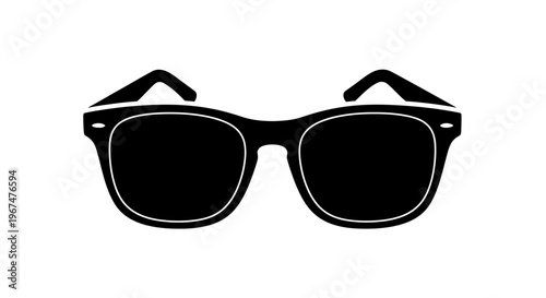 Stylish black sunglasses with a classic design.