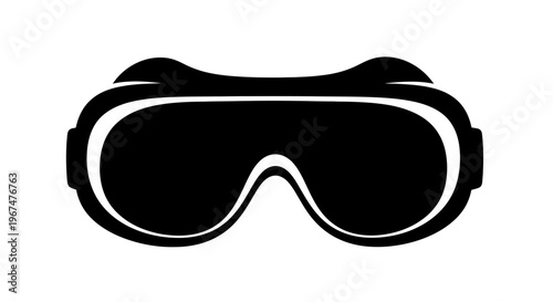 Virtual reality headset icon for immersive digital experiences.