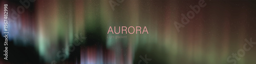 aurora light gradient mystical luminous night design