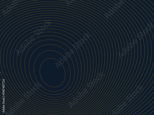 Minimalist Topographic Map Contour Line Art