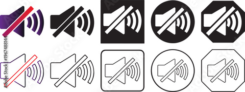 Silent gesture icon color and black
