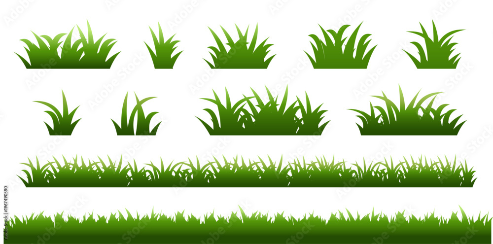 Fototapeta premium set of grass