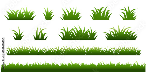 set of grass