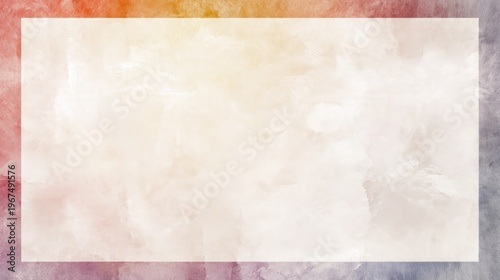 Colorful Abstract Background With Blended Hues and Soft Textures in a Horizon...