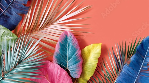 Green Leaves on a Light Background Create a Fresh Atmosphere for Design and Decoration