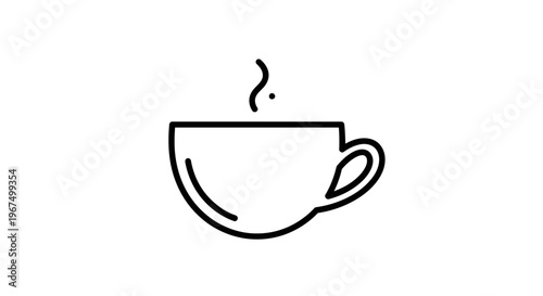 Hot Beverage in Cup, Steaming Drink, Relaxing Moment