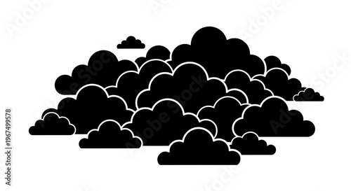 Dark cloud formation in the sky.