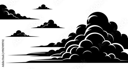 Dark ominous storm clouds gathering in a dramatic sky.