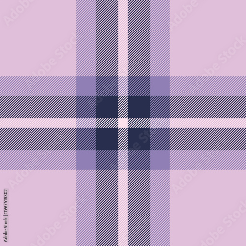 Ragged texture fabric plaid, popular seamless vector check. Scarf pattern background tartan textile in light and blue colors.