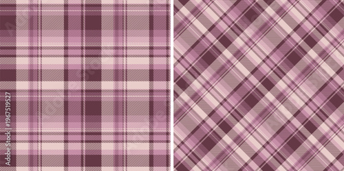 Pattern check vector of seamless texture textile with a fabric plaid background tartan. Set in halloween colors. Fashion repeat patterns in clothing.