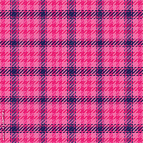 Greeting card fabric textile tartan, isolation texture check seamless. Tidy plaid background pattern vector in pink and bright colors.