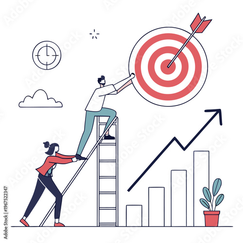 business man with target