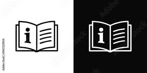 information documentation icon open book page text lines symbol