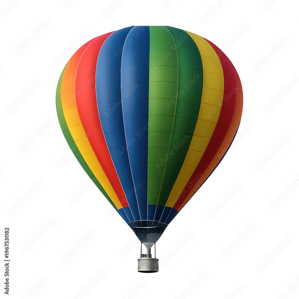Fototapeta premium PNG Colorful hot air balloon image.