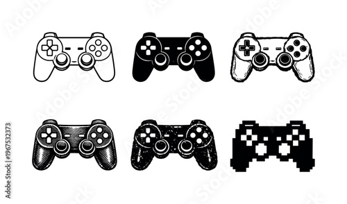 Classic console controller pad with joysticks and triggers for immersive gameplay sessions | Create ONE image containing EXACTLY