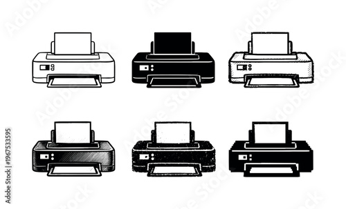 Home inkjet printer device with control panel and paper feeder designed for everyday printing tasks | Create ONE image containing