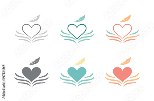 Visual metaphor for spiritual openness depicted as a minimalist heart outline paired with expanding wave lines and a subtle