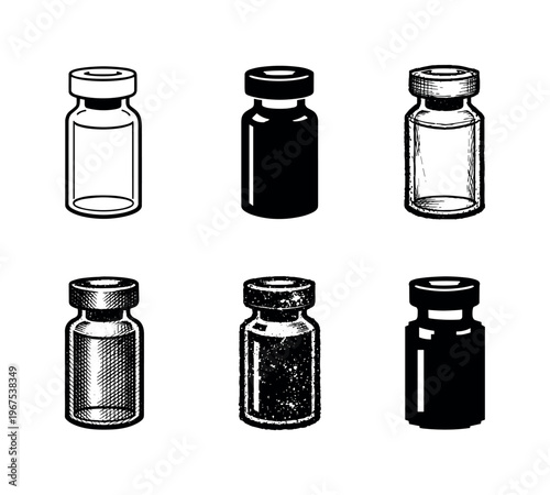 Vaccine Vial Variations. Alcohol spray bottle with trigger nozzle, used to sanitize surfaces and equipment quickly | Create ONE